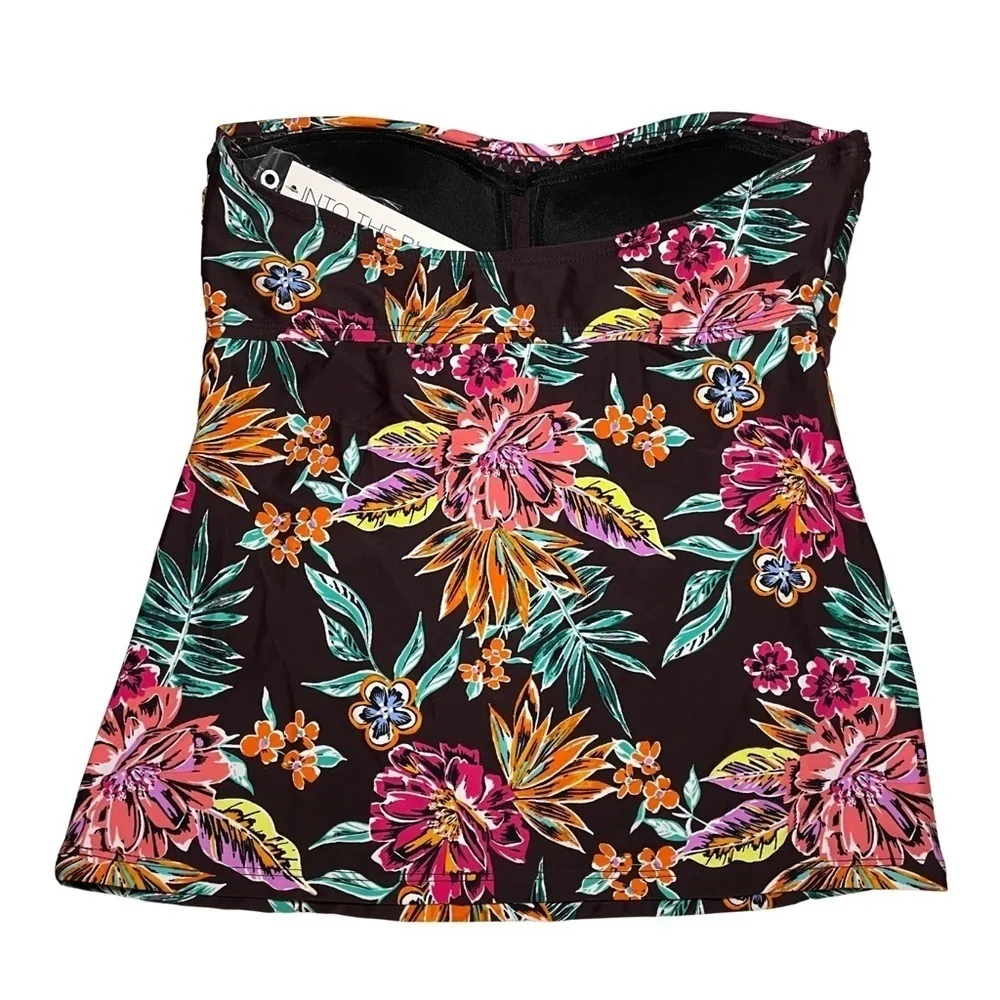 Into the Bleu by Amrex Floral Convertible Tankini Sz. 8